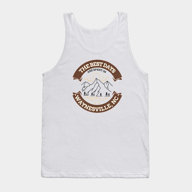 Waynesville, North Carolina Tank Top by Mountain Morning Graphics